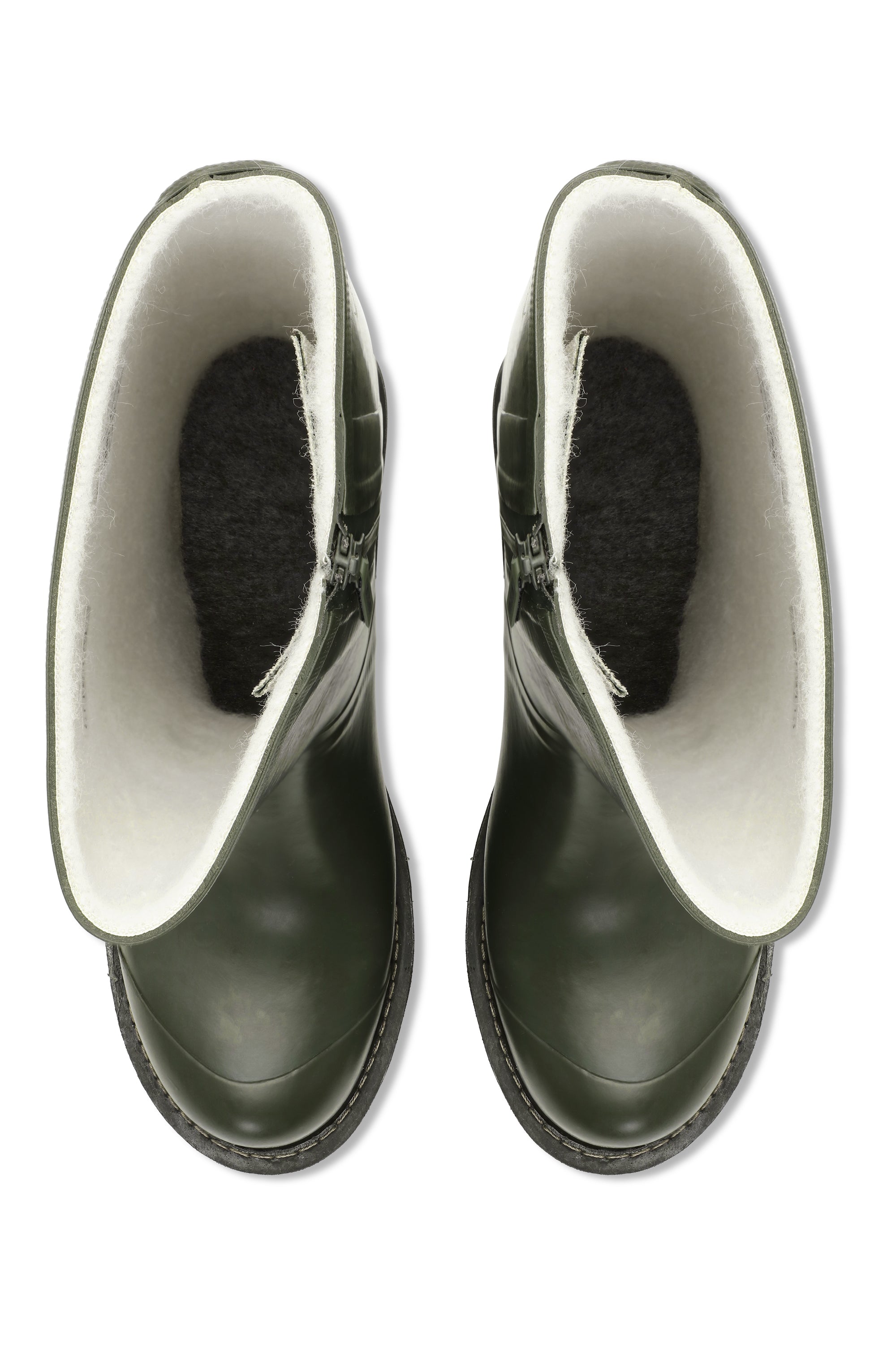 Ilse Jacobsen Hornbæk Footwear Halbhohe Gummistiefel Mit Reißverschluss Rain boots 410 Army